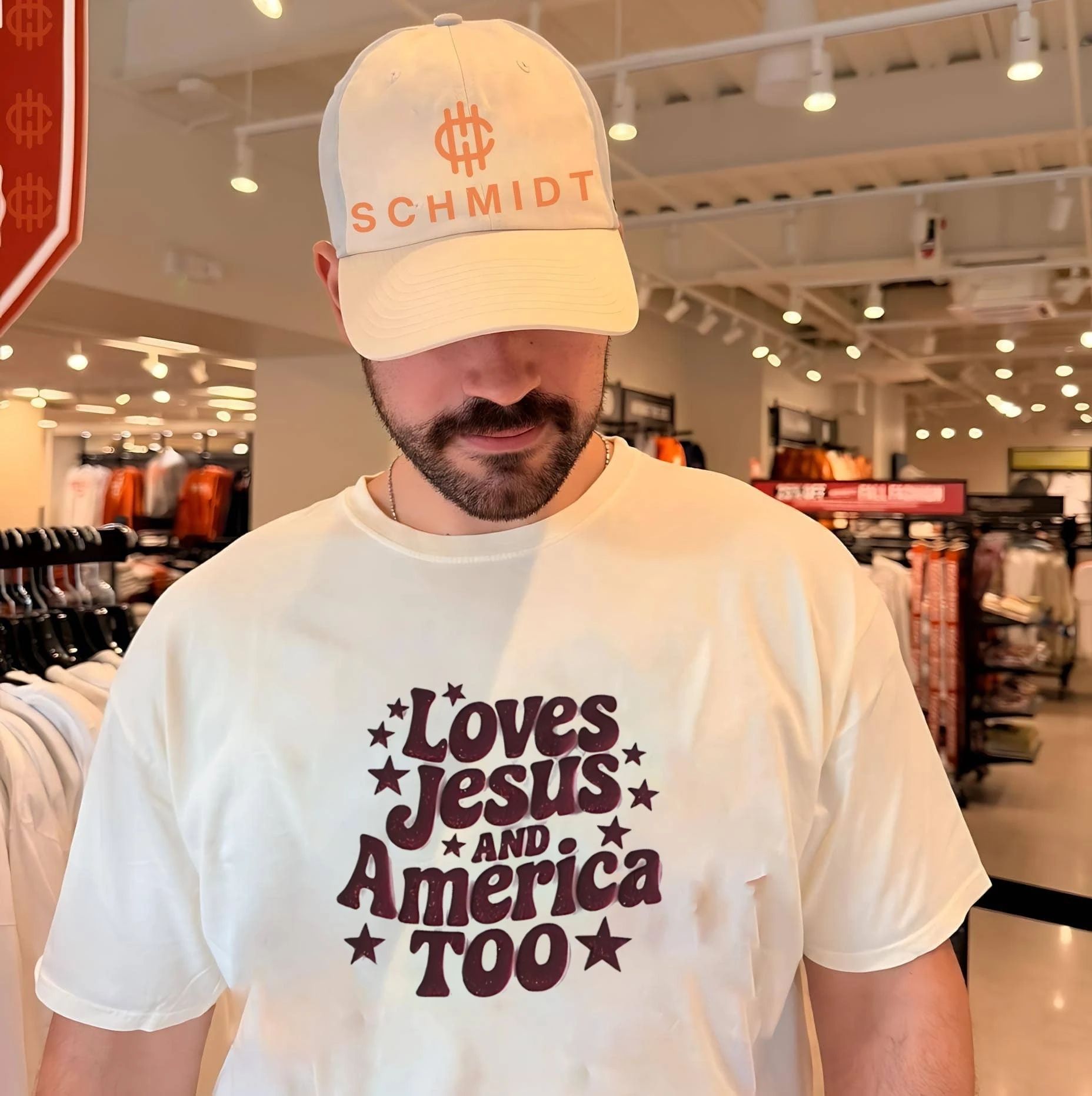 Love Jesus and America too shirt