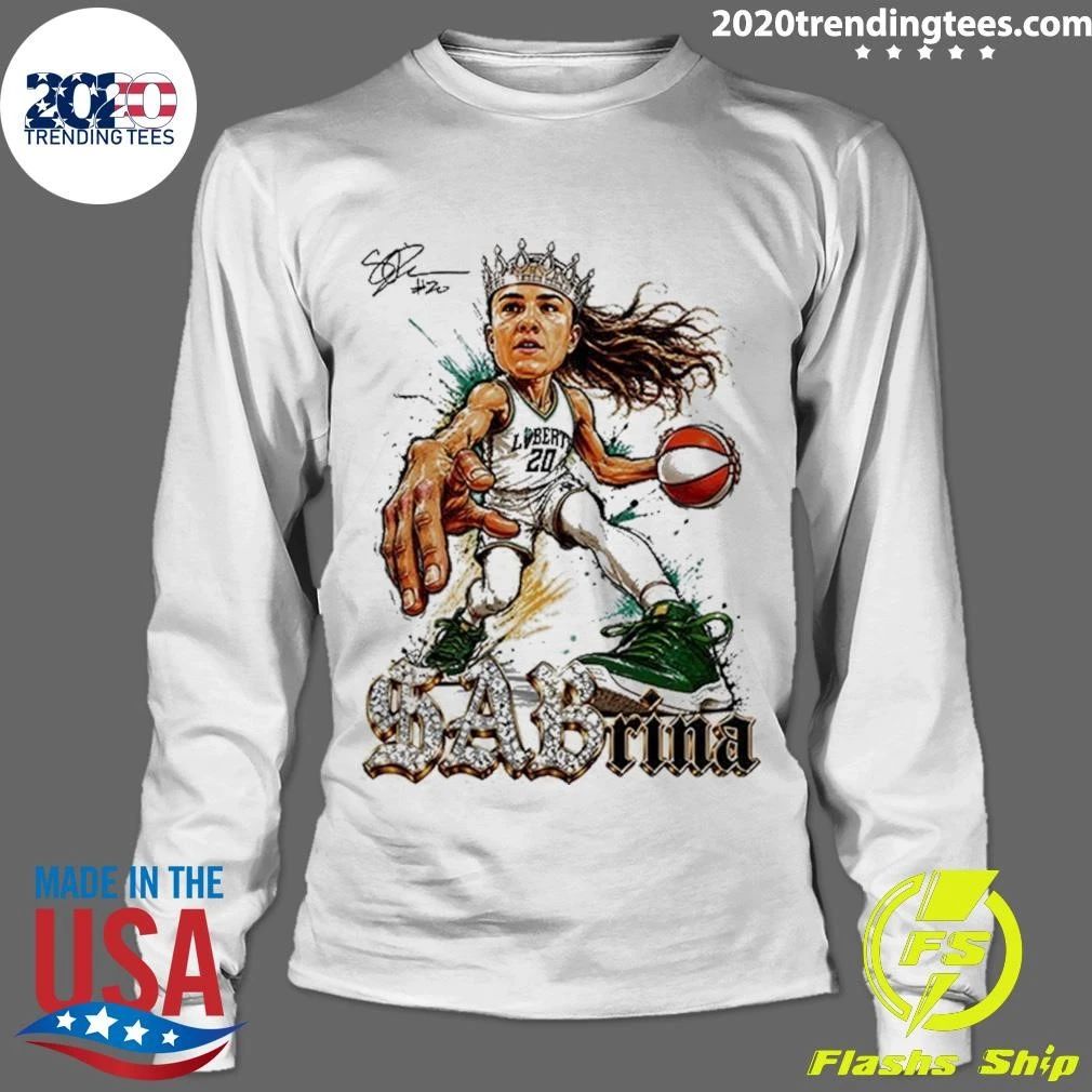 Sabrina Ionescu New York Liberty WNBA 2026 Commissioner’s Cup Champions Caricature Signature Shirt