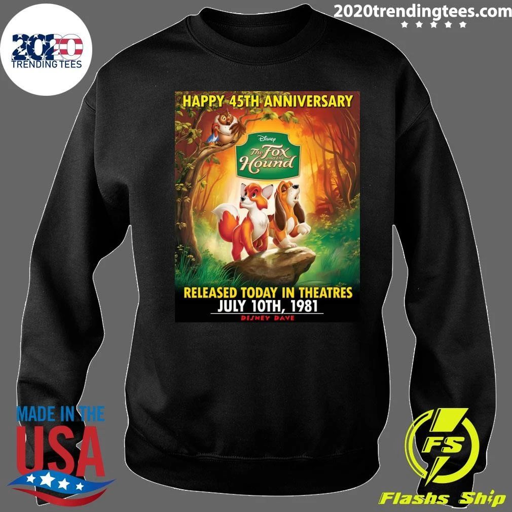 Happy 45th Anniversary to The Fox and the Hound Shirt