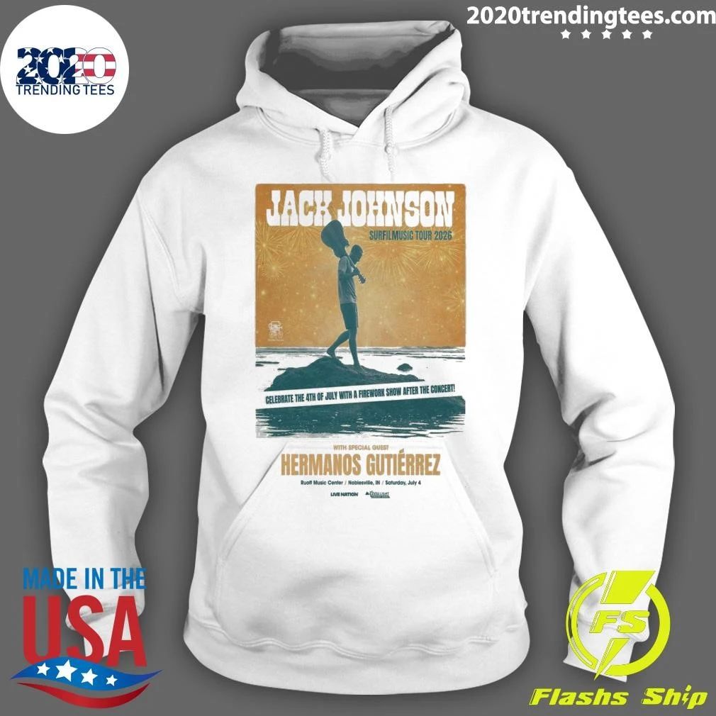 Jack Johnson Ruoff Music Center in Noblesville, Indiana July 04 2026 Shirt
