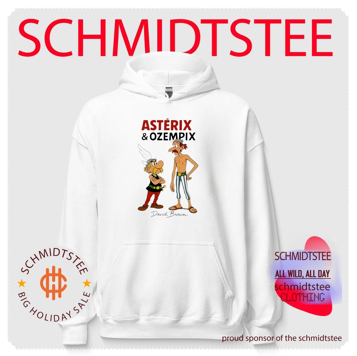 Astérix & Ozempix by David Brown Asterix shirt