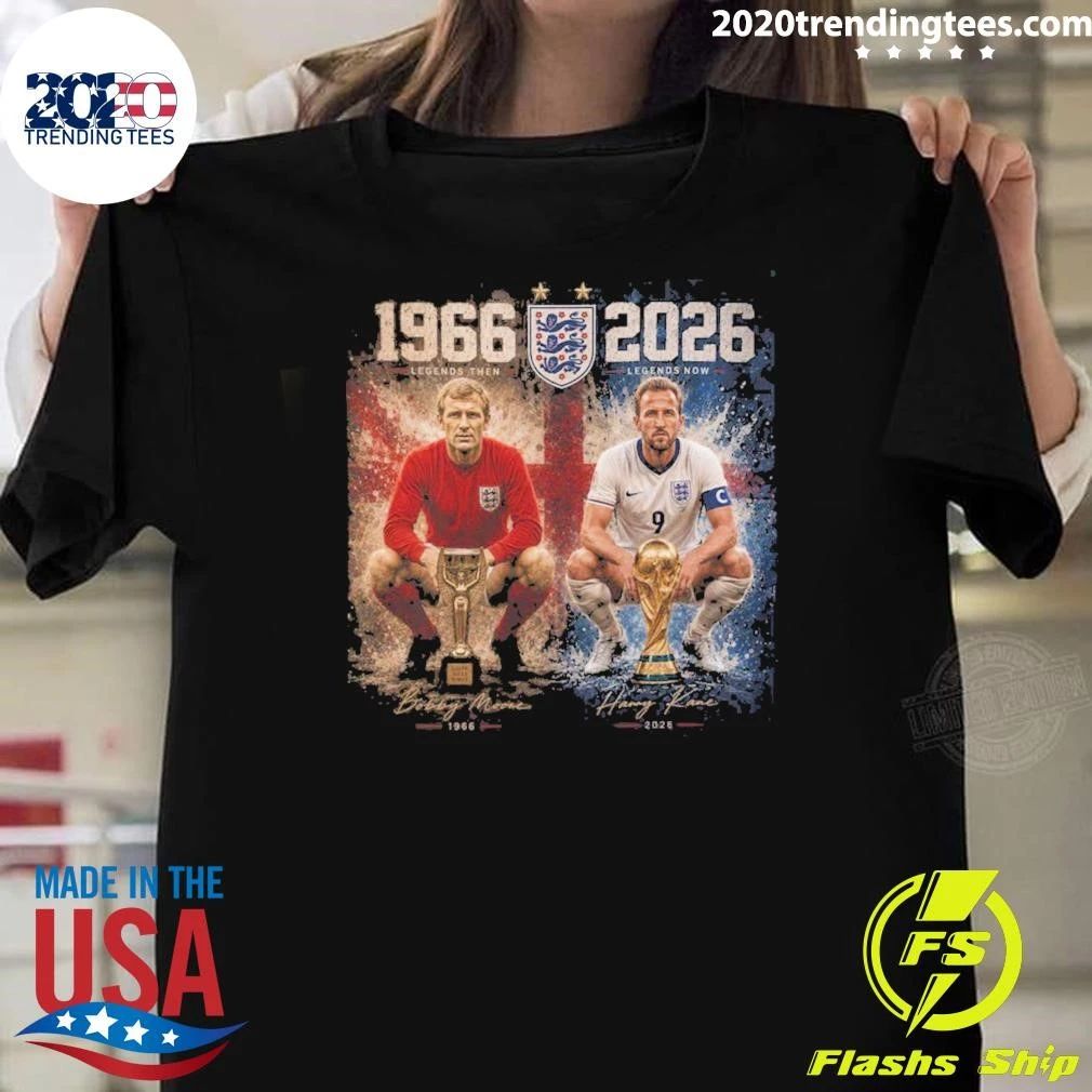 Bobby Moore and Harry Kane 1966-2026 England World Cup Legacy Shirt