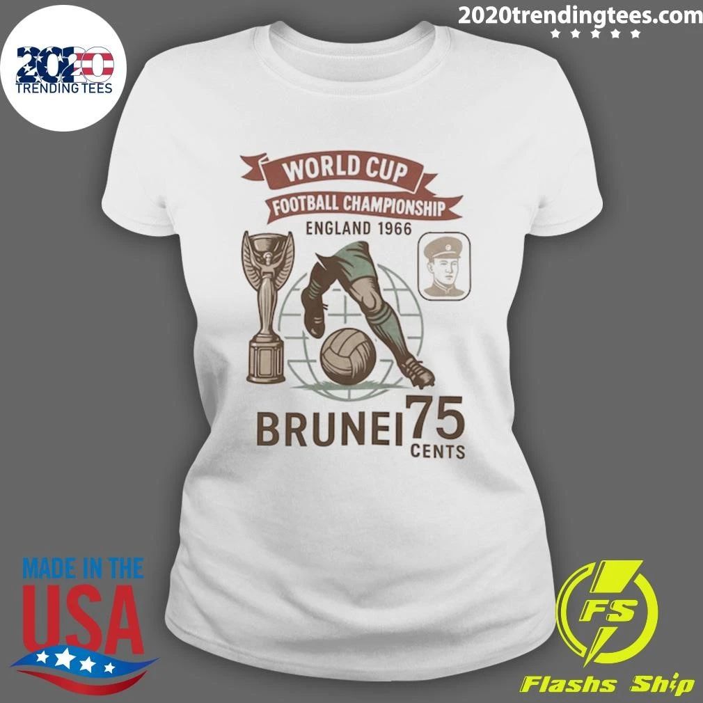 World Cup Football Championship England 1966 Brunei 75 Cents Shirt