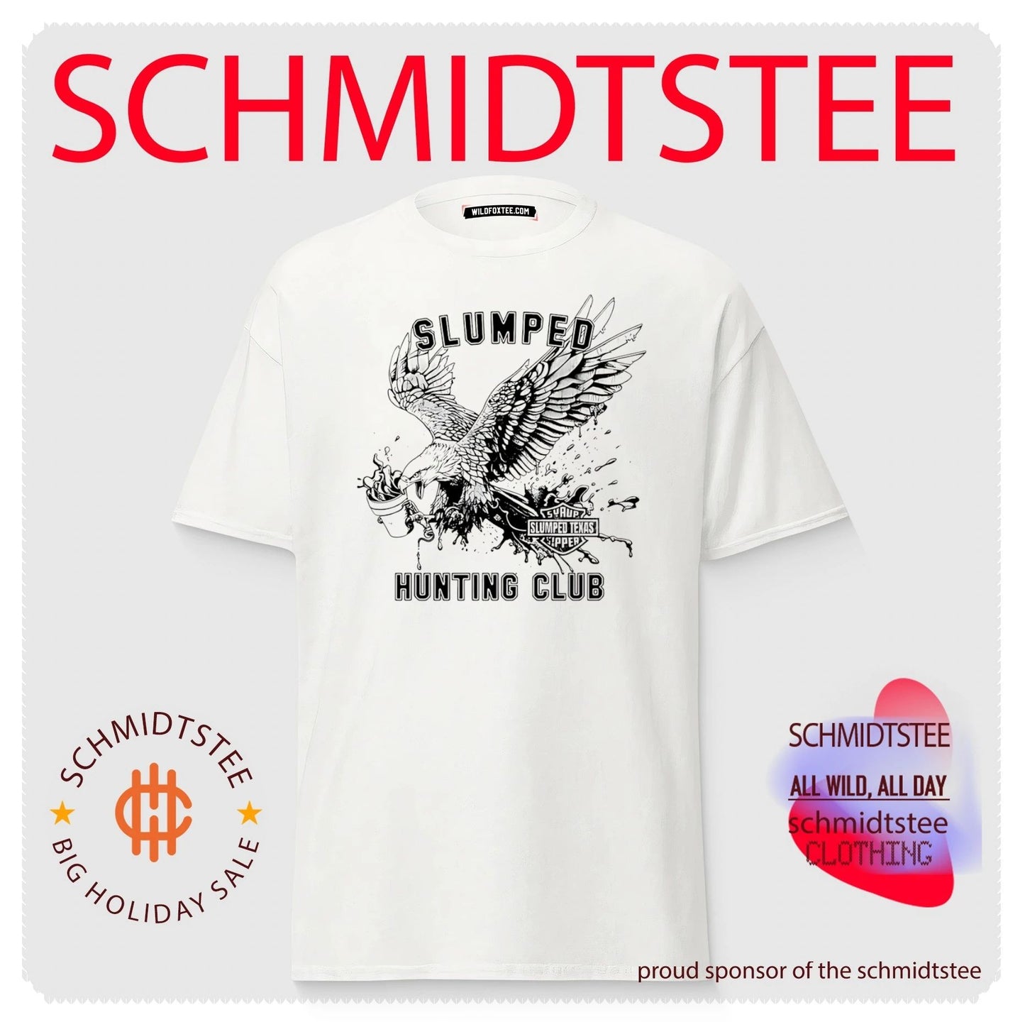 Slumped Hunting Club graphic eagle shirt