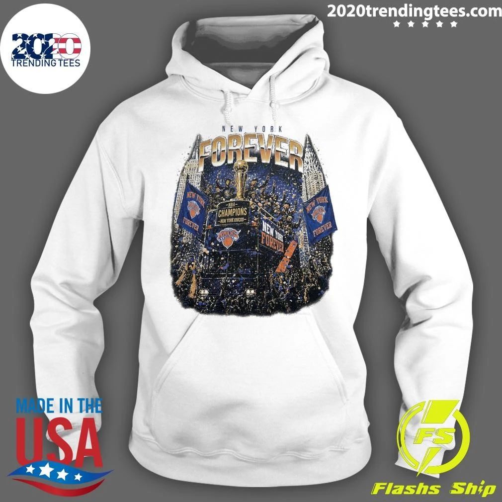 2026 NBA Finals Champions New York Forever Knicks Cream Parade Shirt