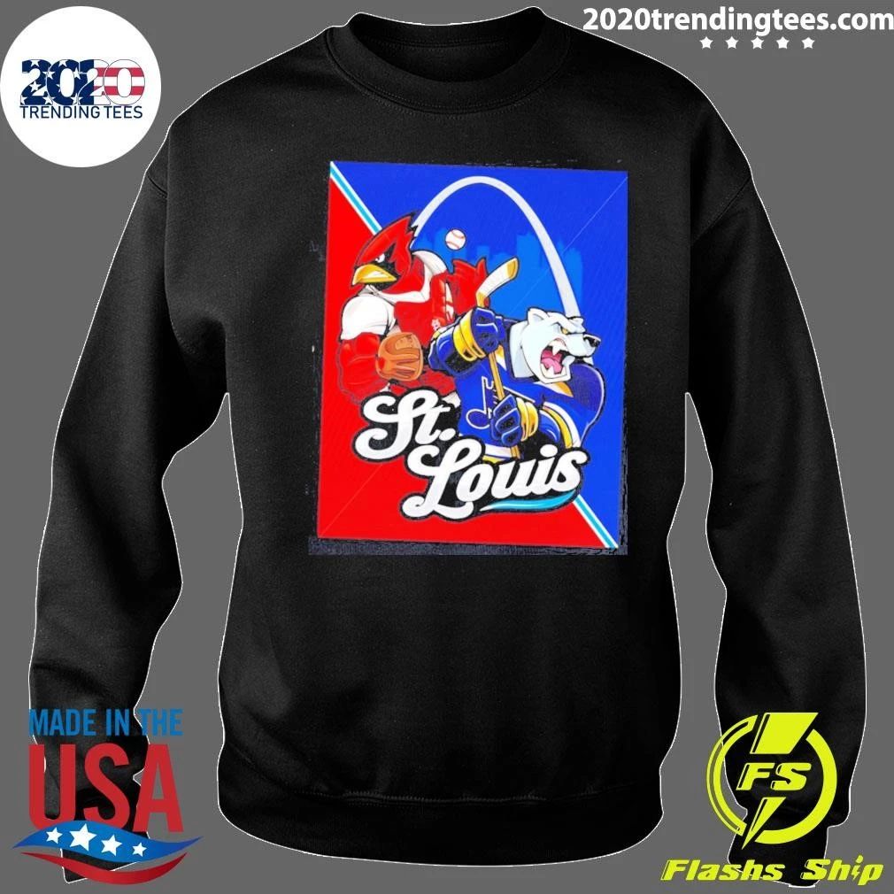 St Louis Sports City Teams Mascot Collage Shirt