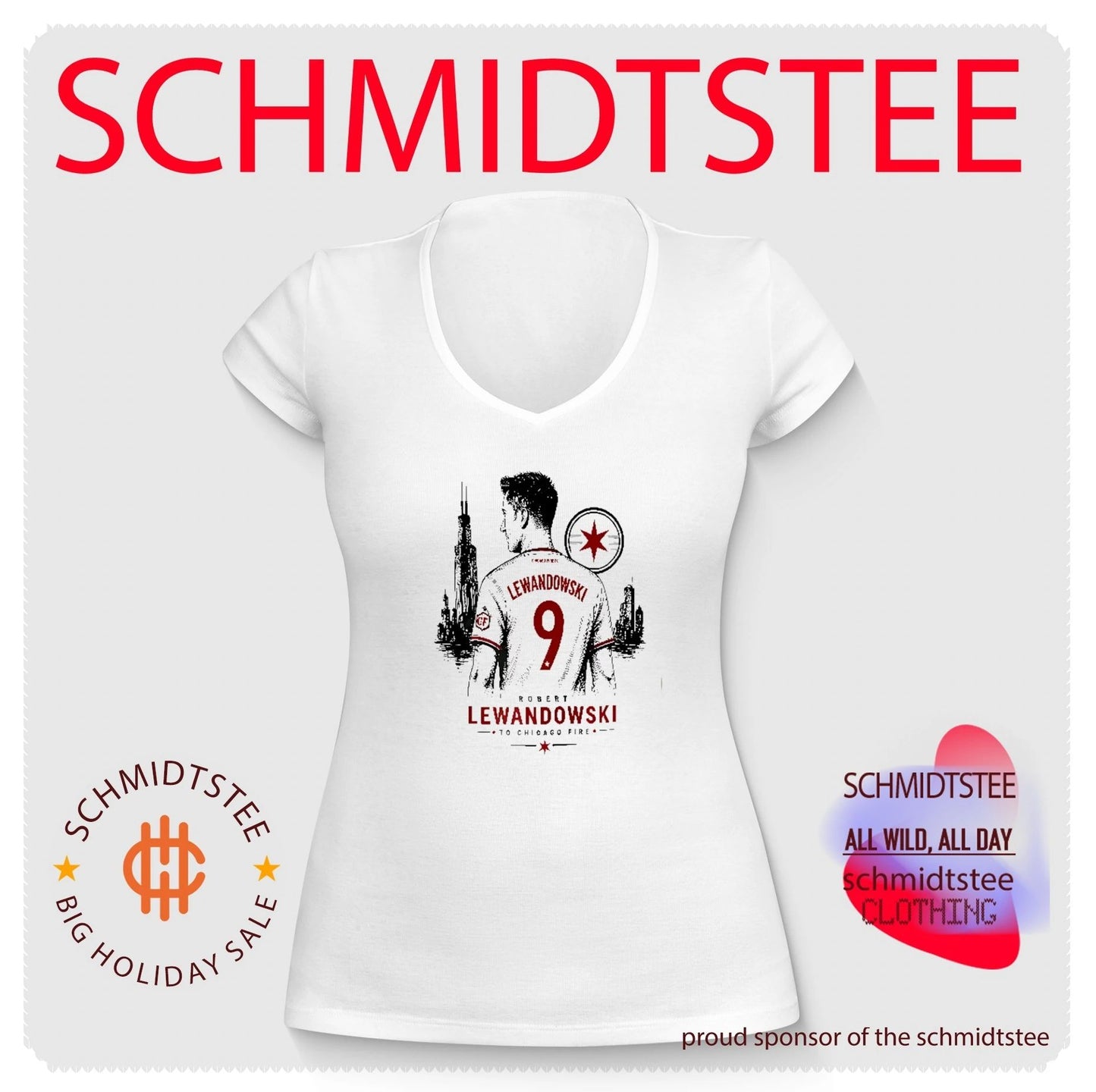 Robert Lewandowski To Chicago Fire graphic shirt