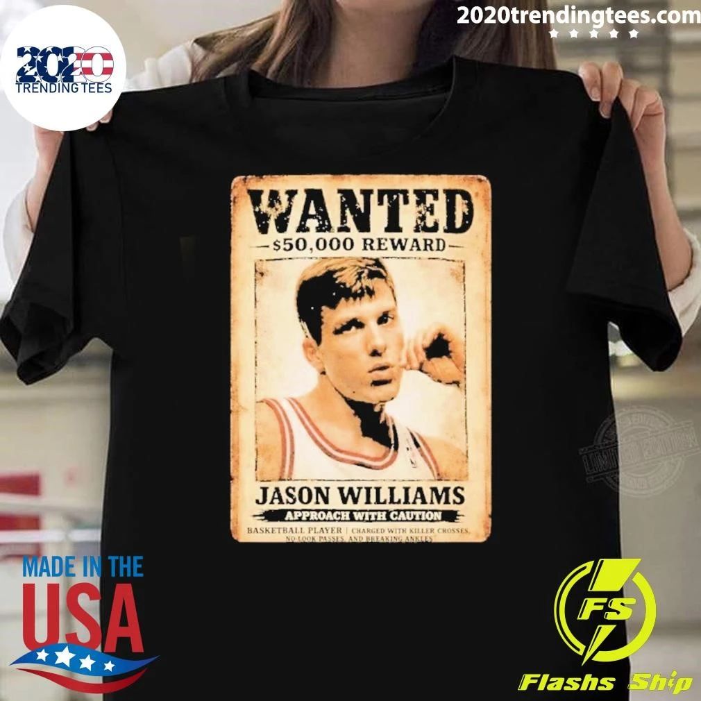 Jason Williams Approach with Caution Wanted 50.000 Reward Shirt