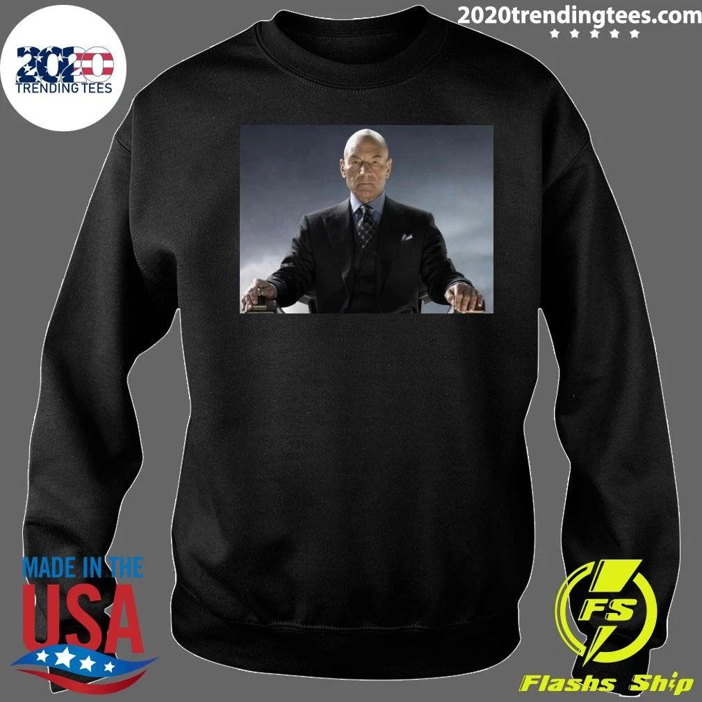 Patrick Stewart Says He Will Never Officially Retire From Acting Shirt