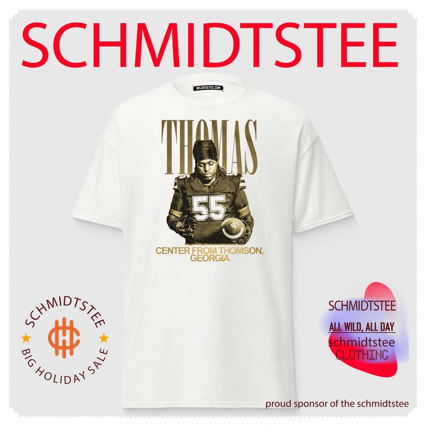 Jayden Thomas Georgia Bulldogs Center from Thomson shirt