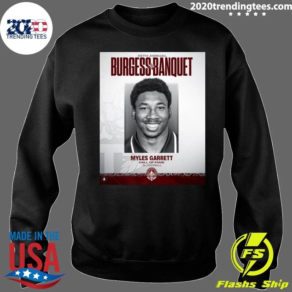 48th Annual Burgess Banquet Myles Garrett Hall Of Fame 18 Football Shirt