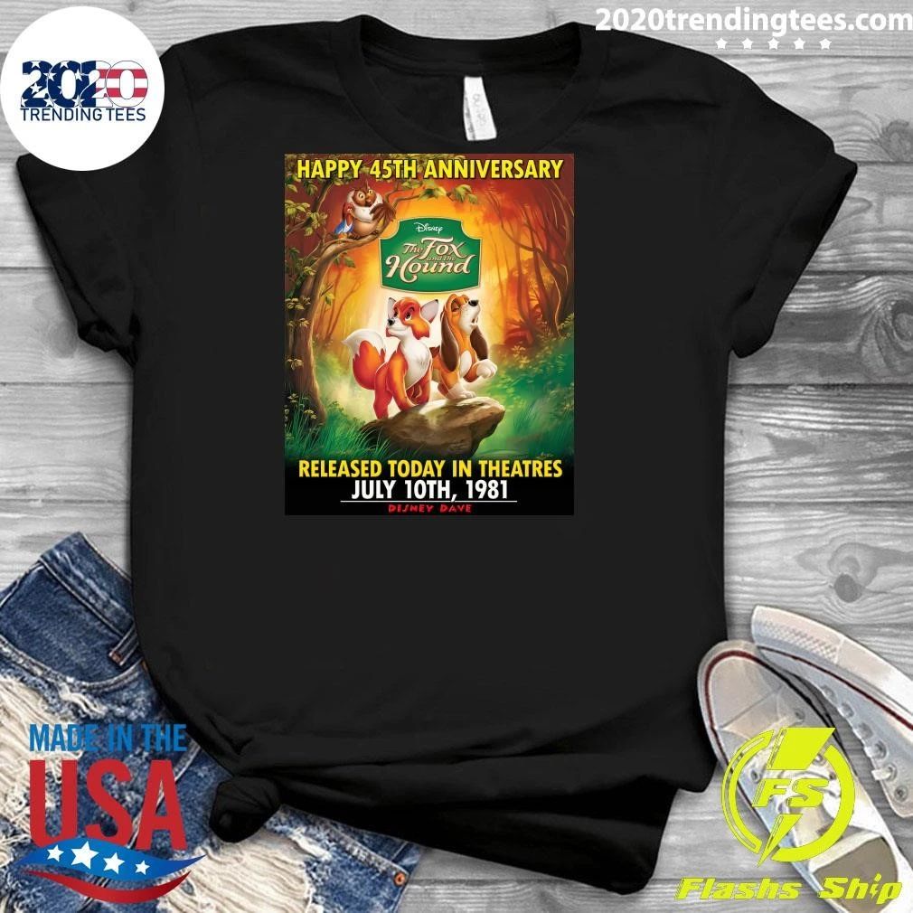 Happy 45th Anniversary to The Fox and the Hound Shirt