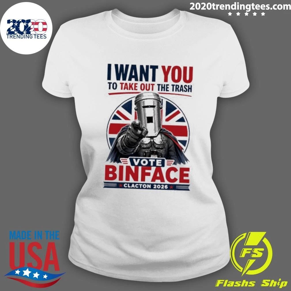 Count Binface I Want You to Take Out the Trash Clacton 2026 Shirt