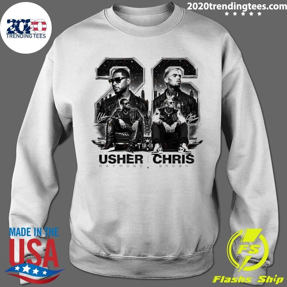 Raymond Brown Usher and Chris Brown R and B Music Vintage Shirt