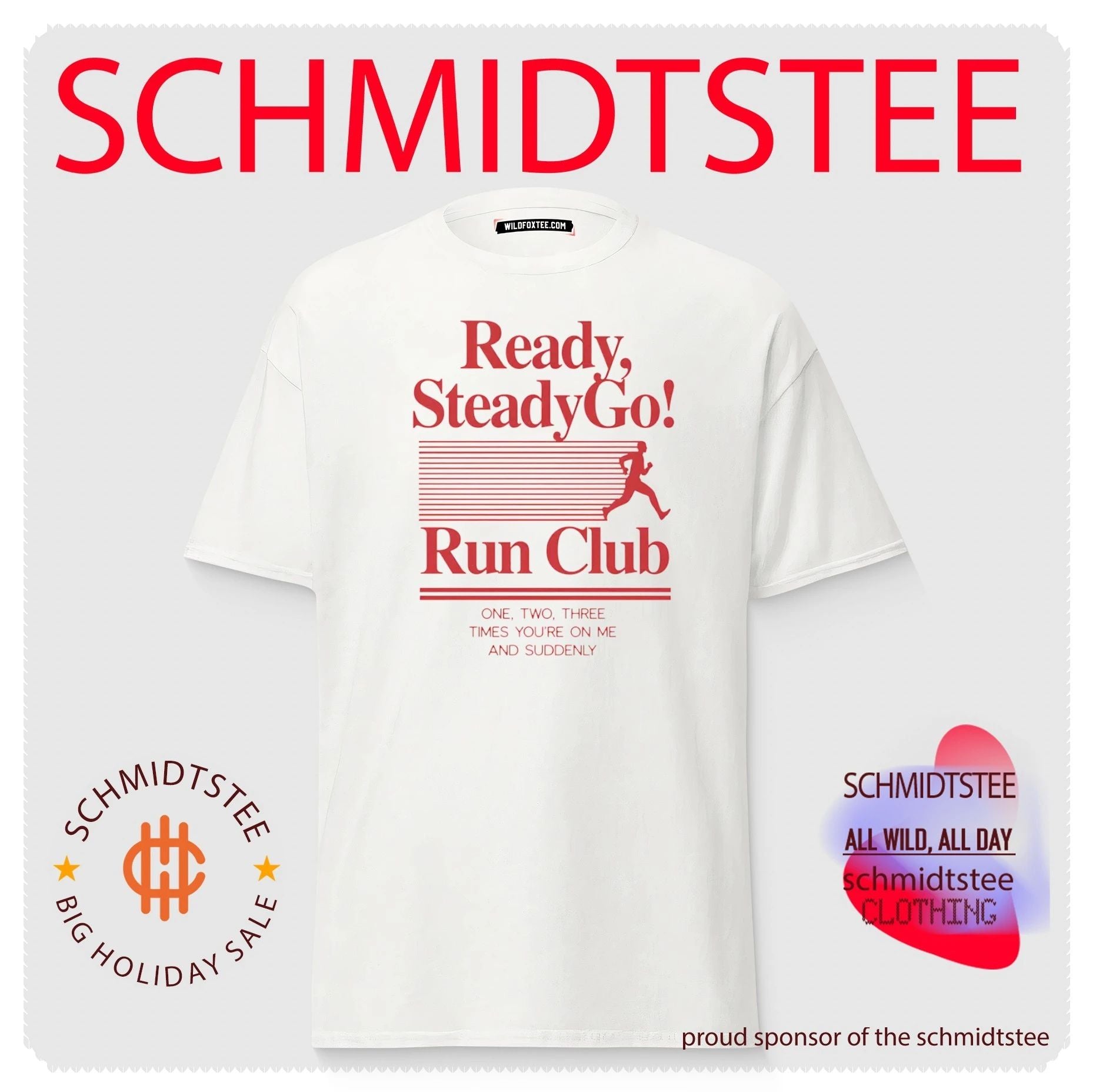 Ready Steady Go Run Club One Two Three Times You’re on Me shirt