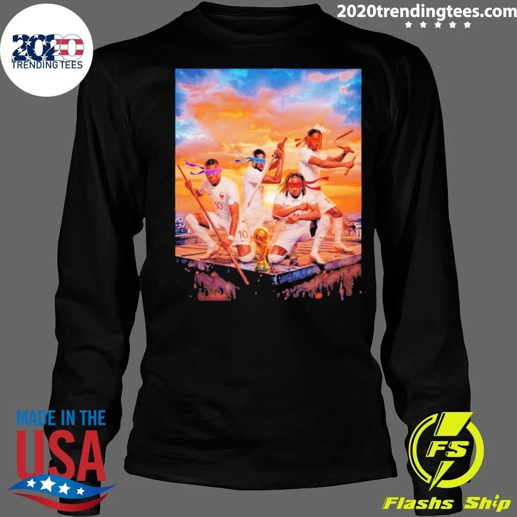 Mbappe Ousmane Dembele X Ninja Turtle France Soccer World Cup 2026 Shirt