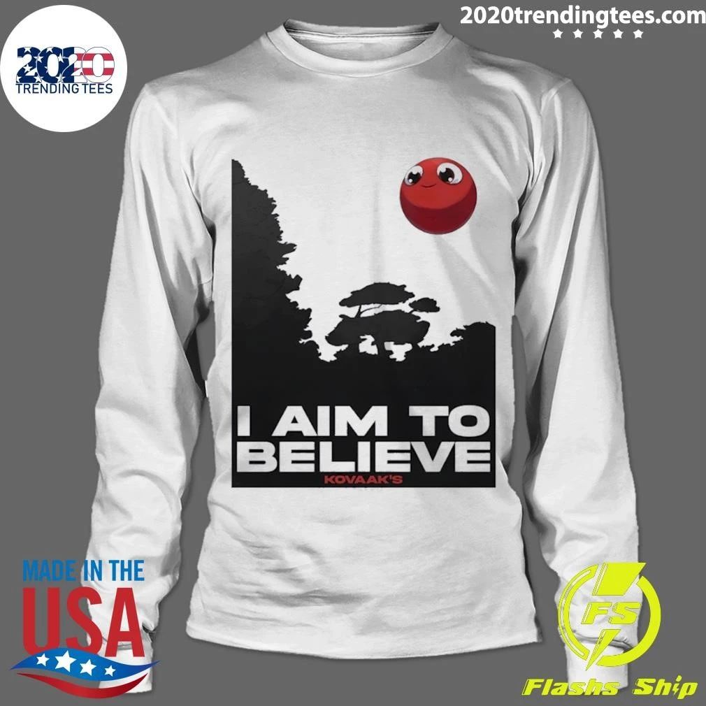Kovaak’s I Aim to Believe Red Ball Tee Shirt