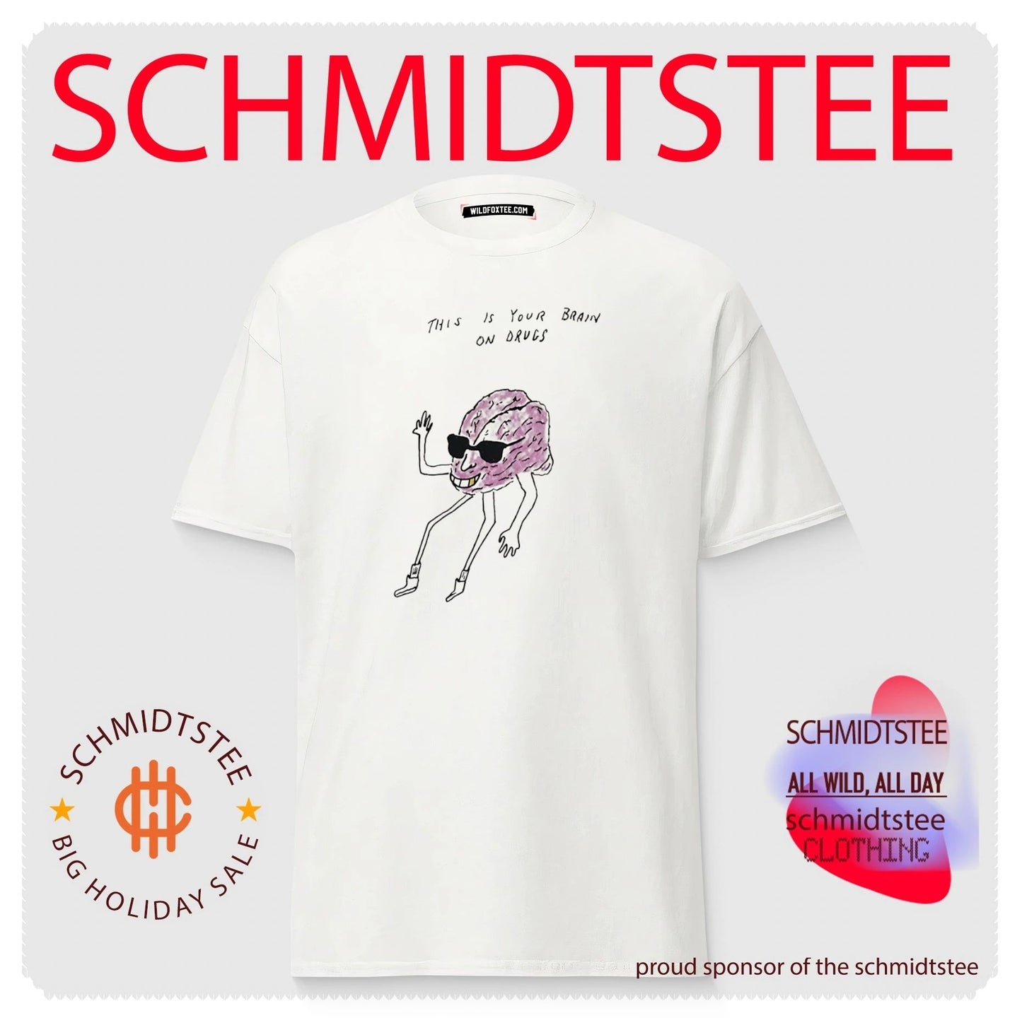 This Is Your Brain on Drugs drug awareness paint shirt
