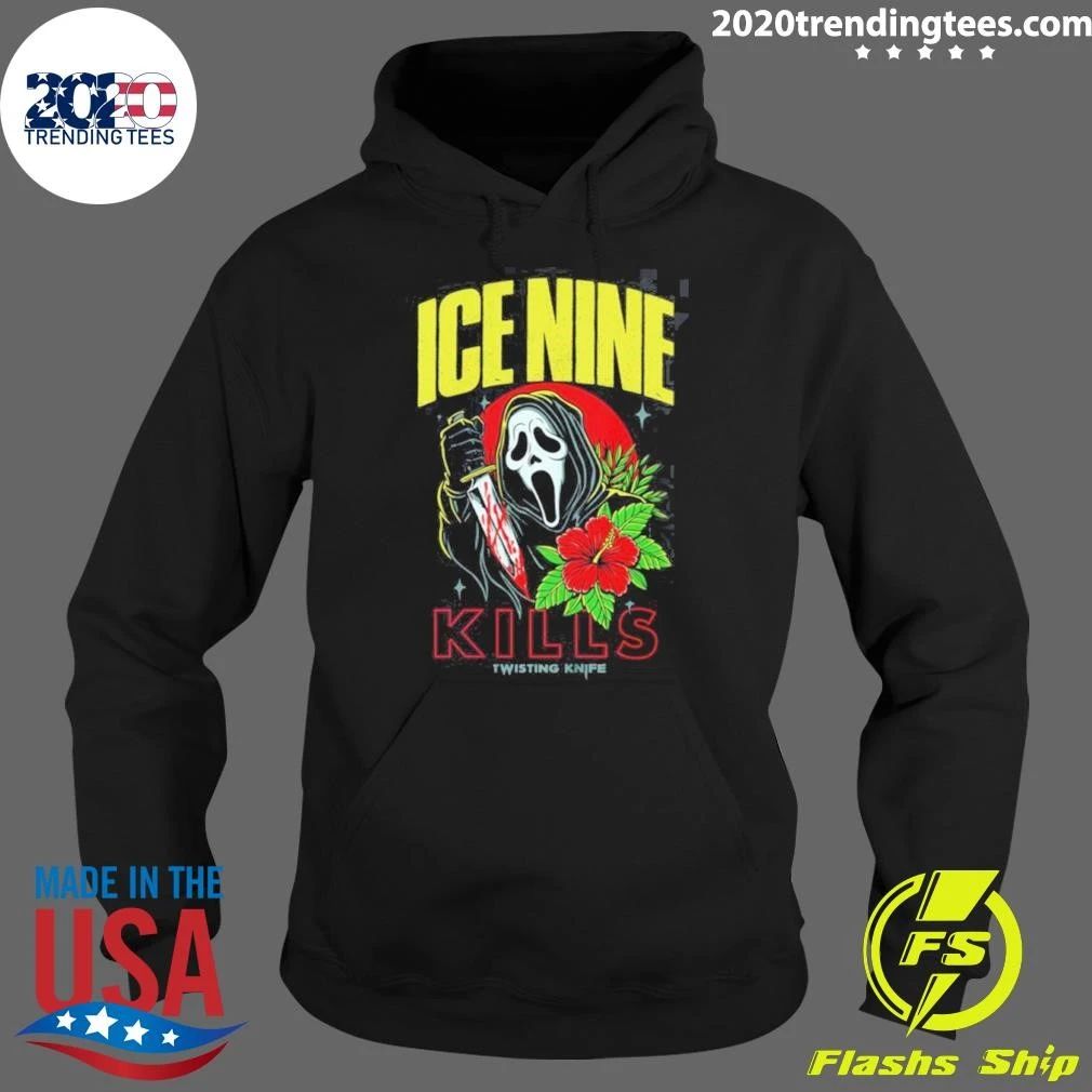 Ice Nine Kills Summer Of Silence 2026 Collection Ghostface Twisting Knife Aloha Sidney Tee Shirt