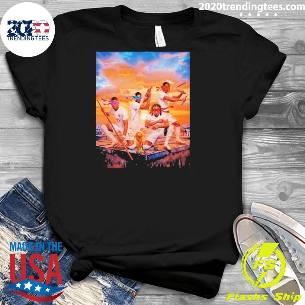 Mbappe Ousmane Dembele X Ninja Turtle France Soccer World Cup 2026 Shirt