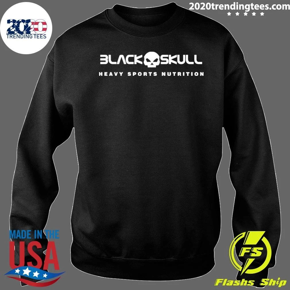 Cielo Carmín Black Skull Heavy Sports Nutrition Shirt