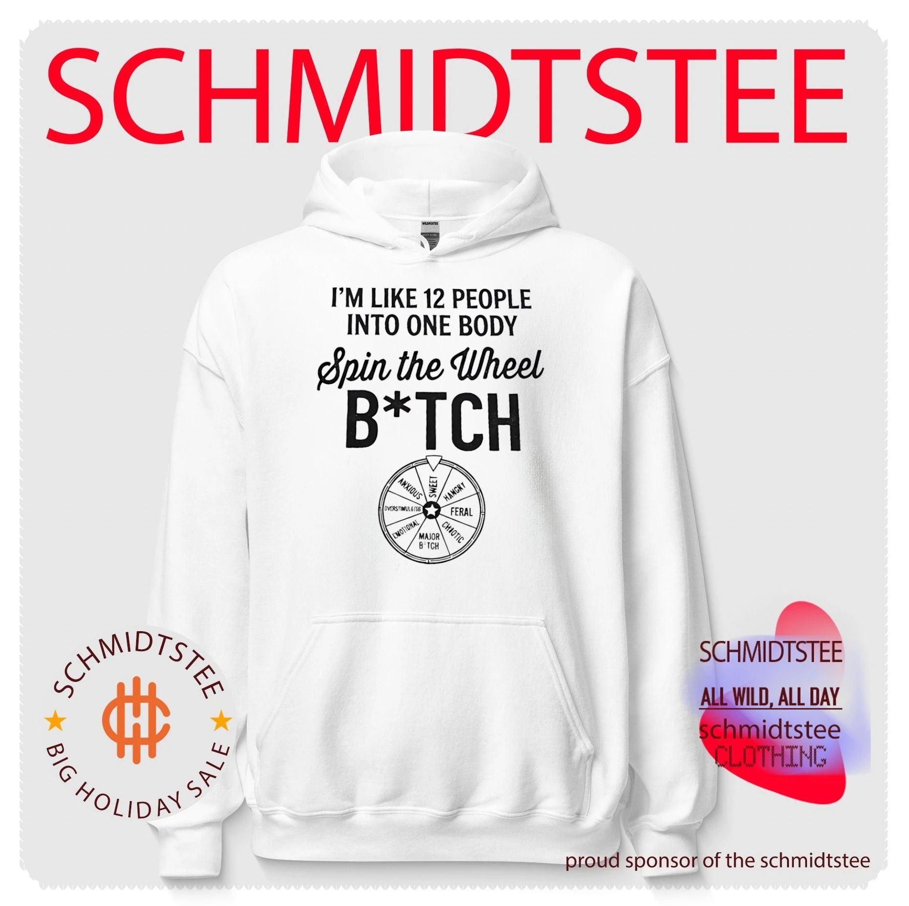 I’m Like 12 People into One Body Spin the Wheel Bitch shirt