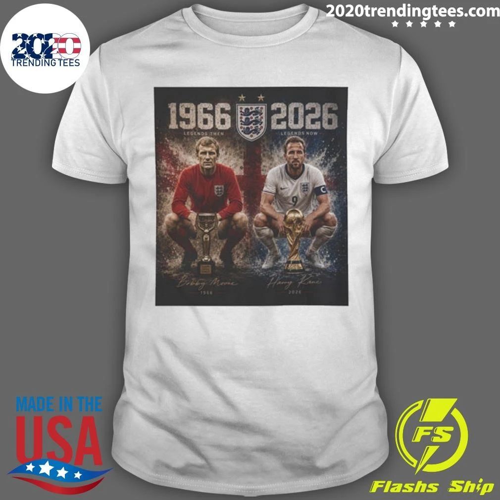 England 1966–2026 60th Anniversary Bobby Charlton & Harry Kane World Cup Tribute Shirt