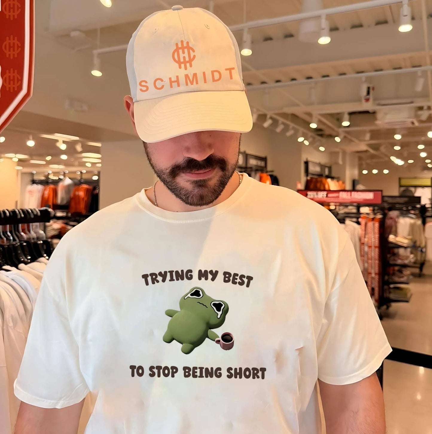 Trying my best to stop being short crying frog shirt