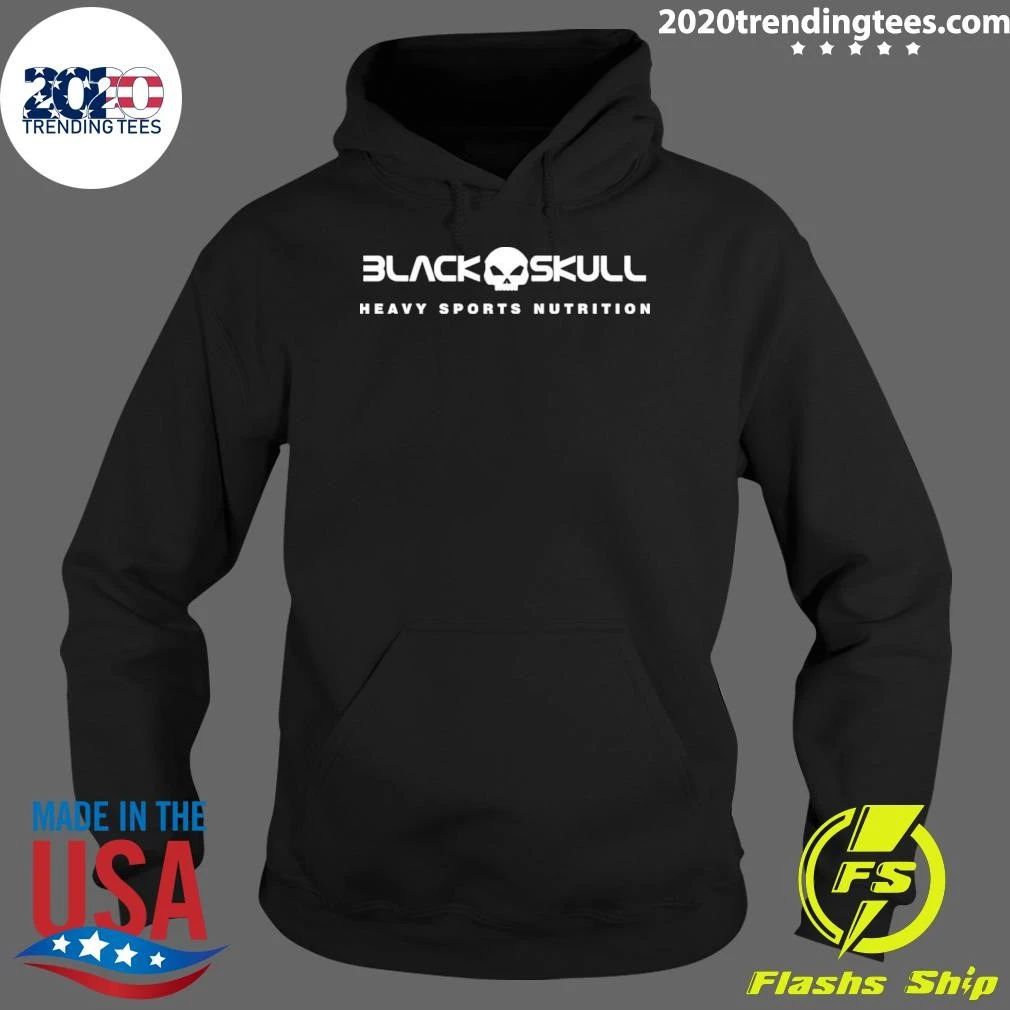 Cielo Carmín Black Skull Heavy Sports Nutrition Shirt