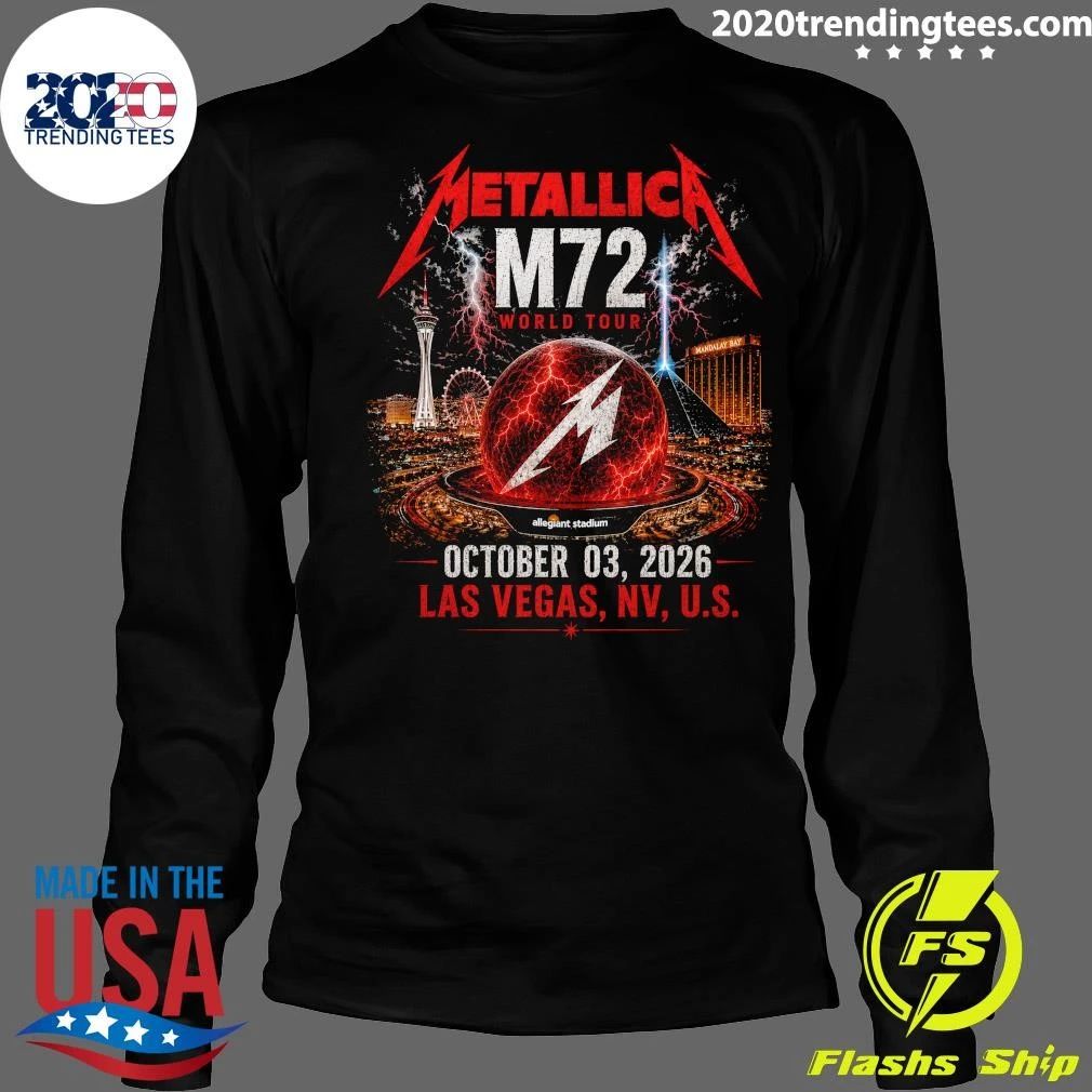 Metallica M72 World Tour October 03, 2026 Las Vegas, NV, U.S. Shirt