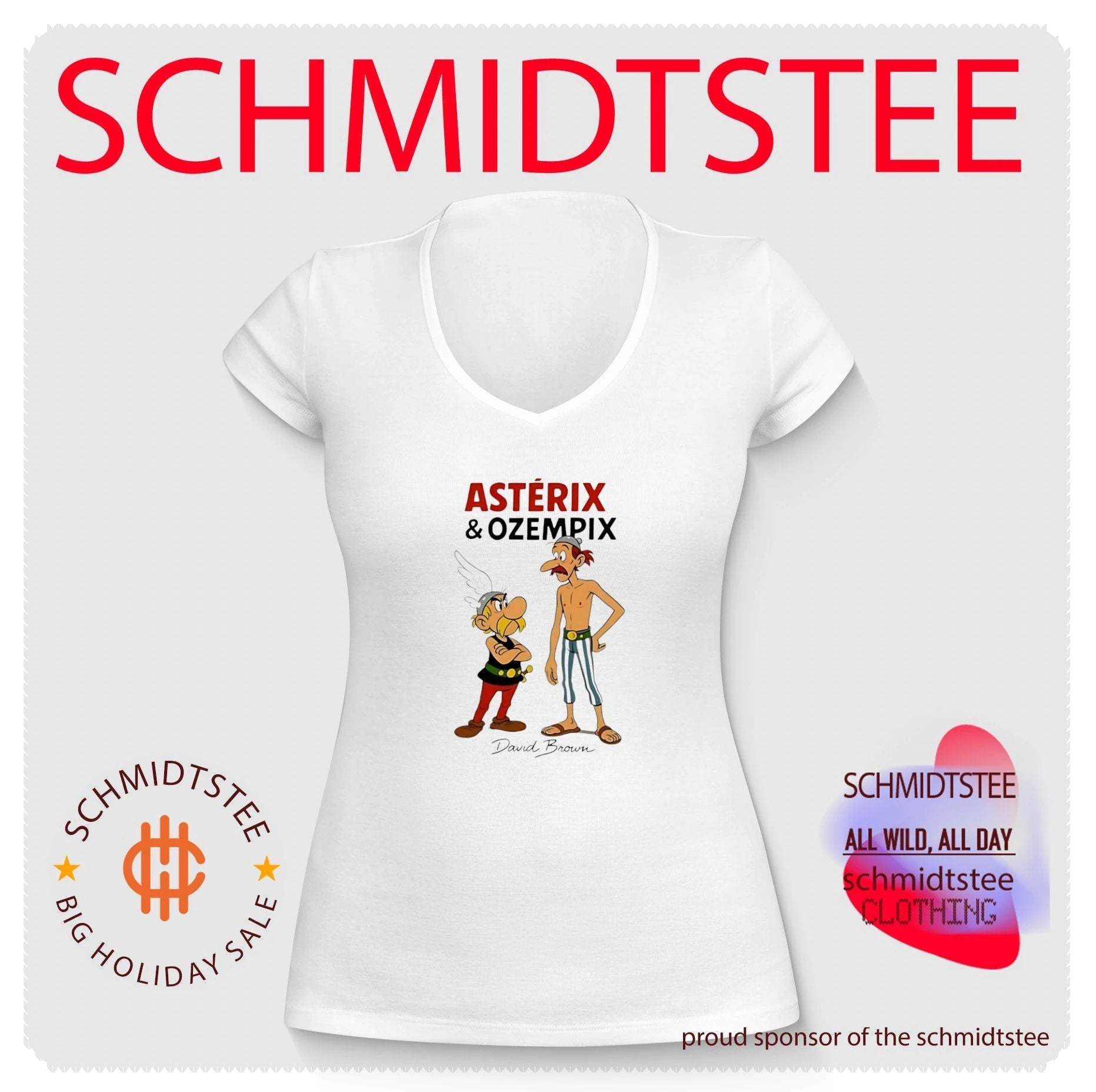 Astérix & Ozempix by David Brown Asterix shirt