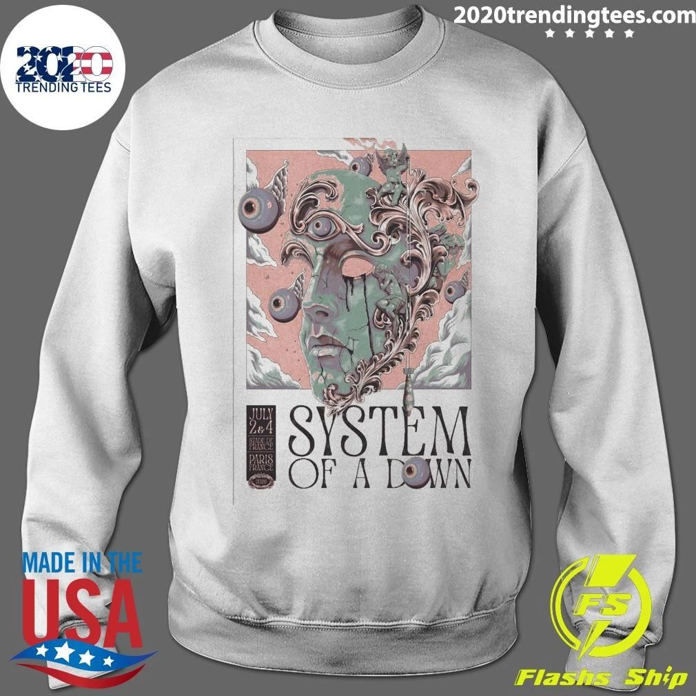 System Of A Down Paris France July 2-4, 2026 Tee Shirt