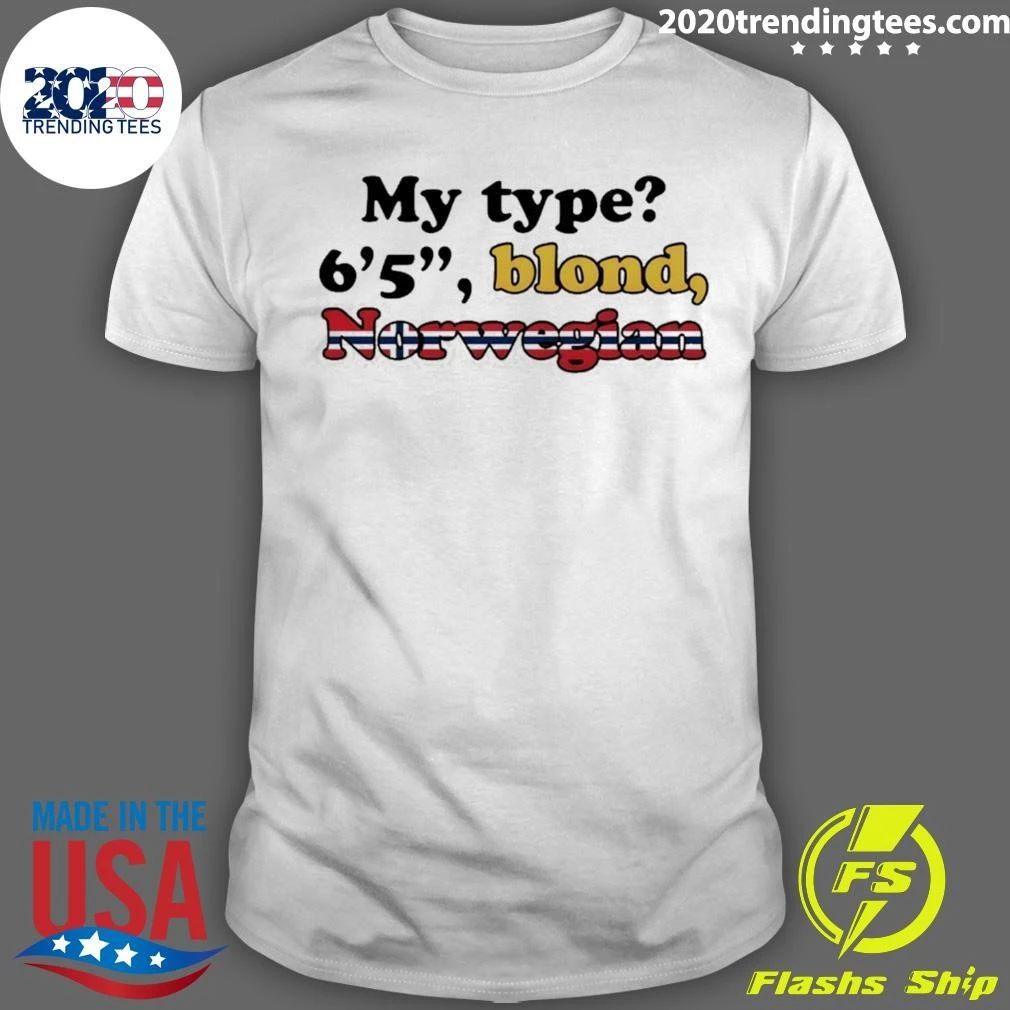 Haaland My Type 6ft 5 Blond Norwegian Norway Soccer World Cup 2026 Shirt