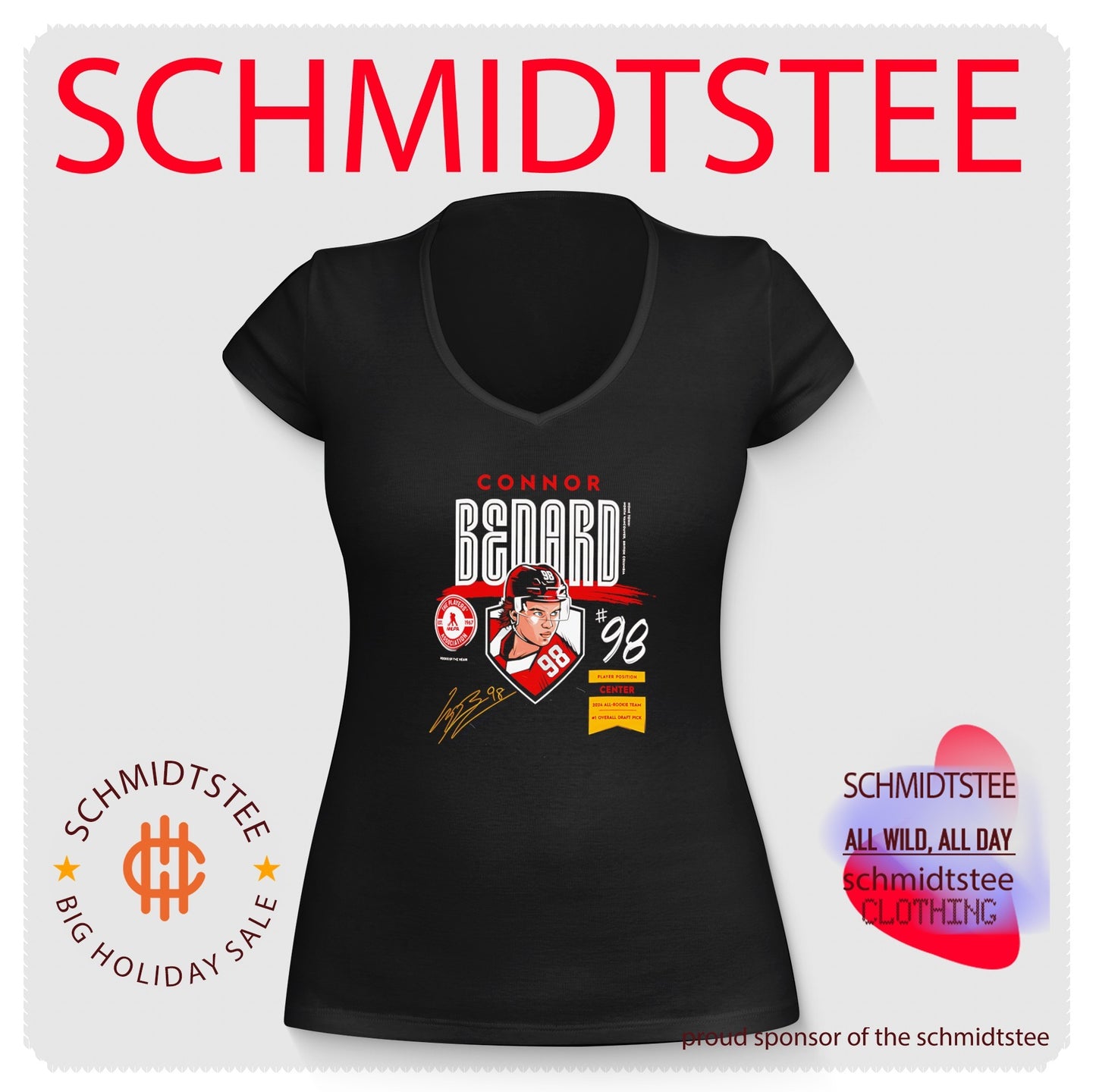 Connor Bedard Chicago Blackhawks Player Spotlight Name & Number shirt