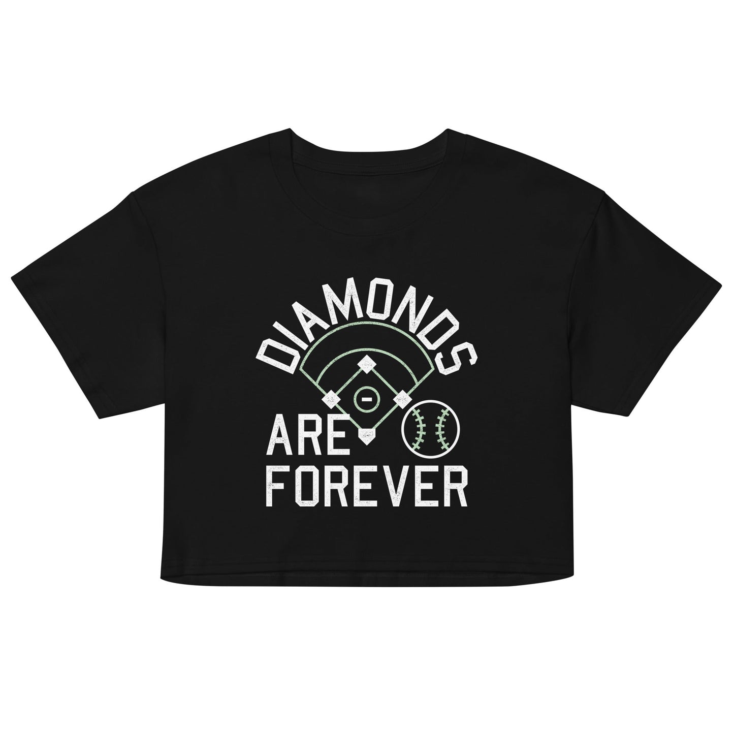 Diamonds Are Forever Women's Crop Tee