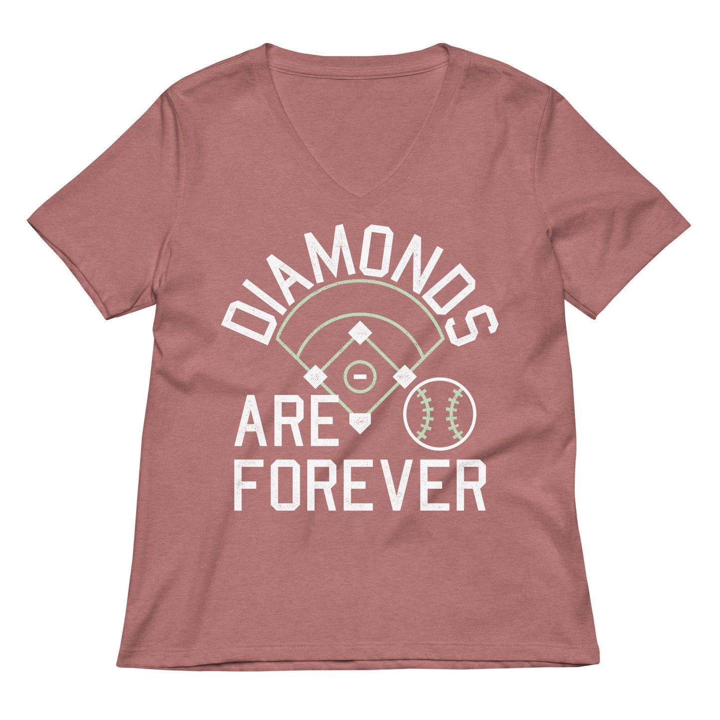 Diamonds Are Forever Women's V-Neck Tee