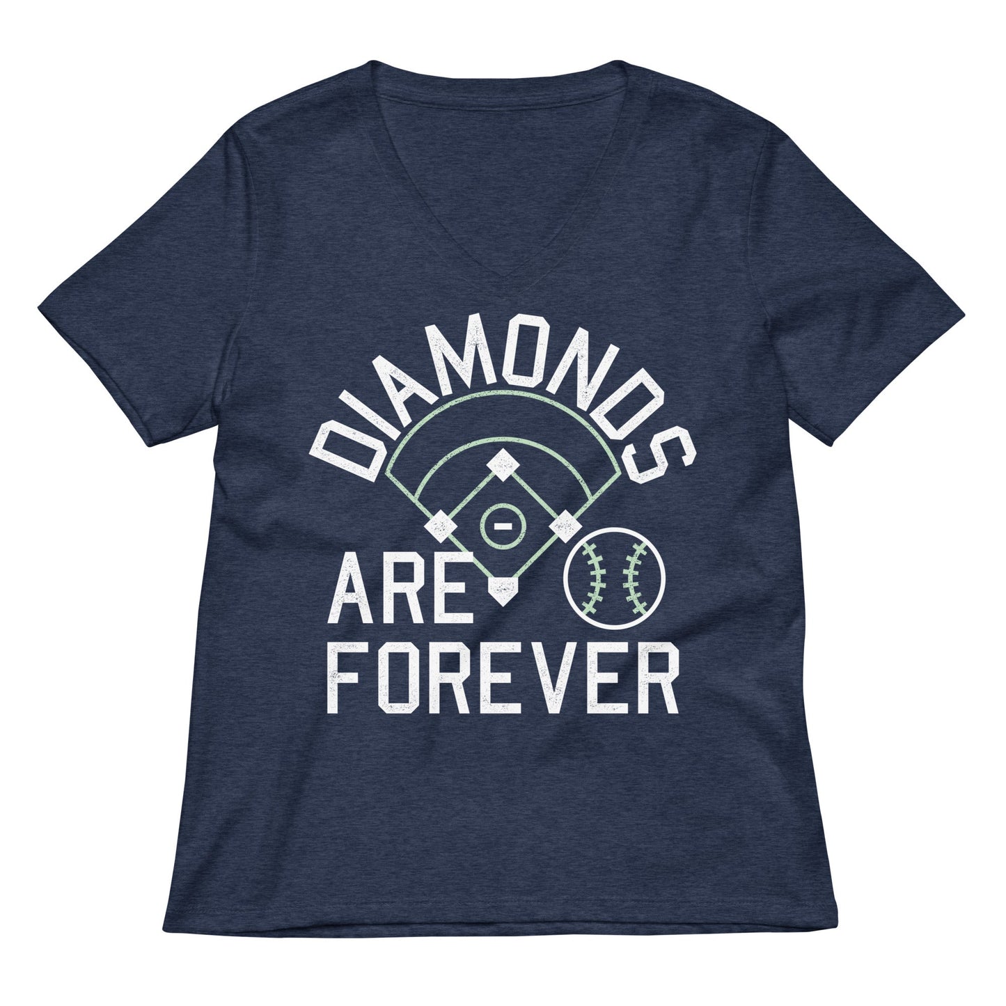 Diamonds Are Forever Women's V-Neck Tee