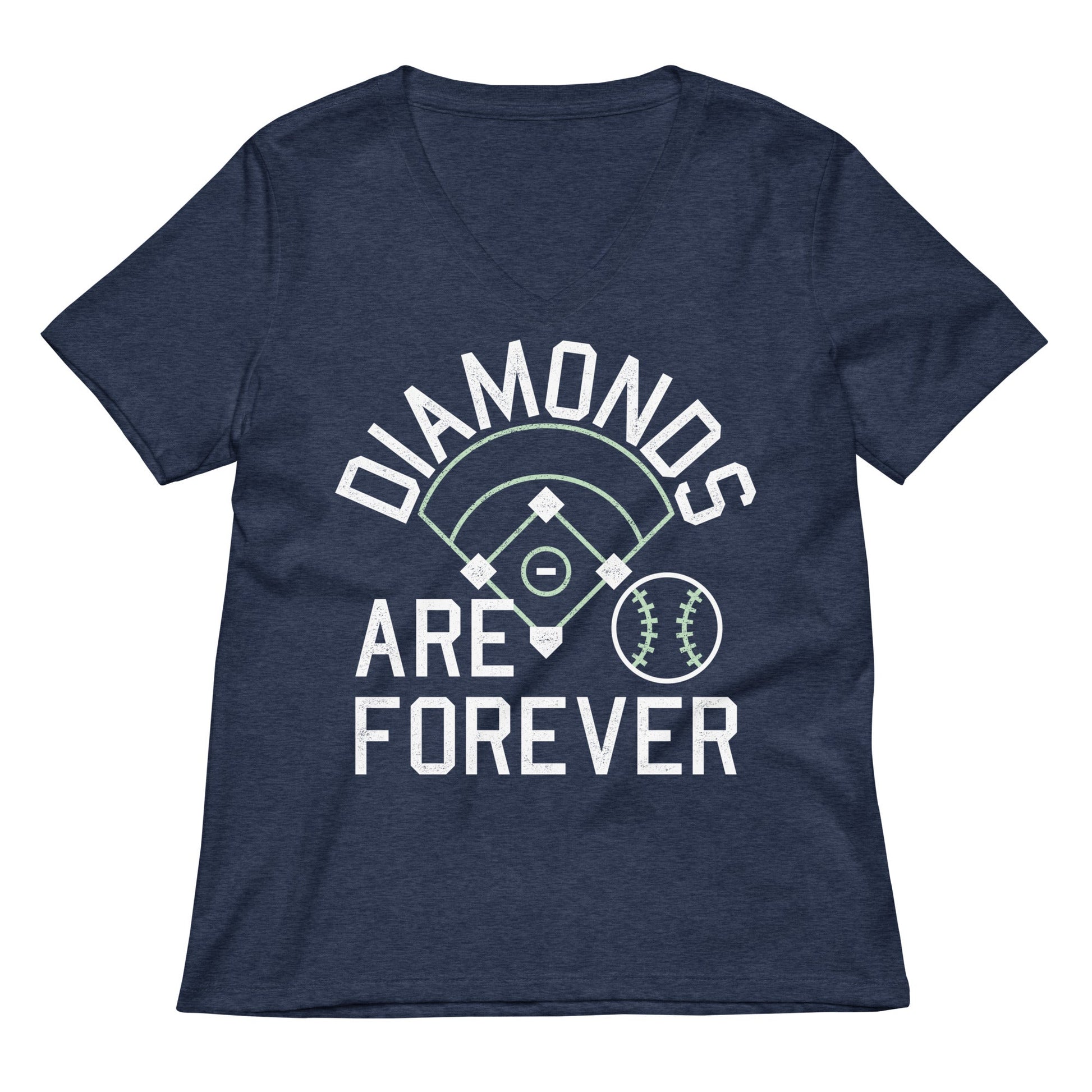 Diamonds Are Forever Women's V-Neck Tee
