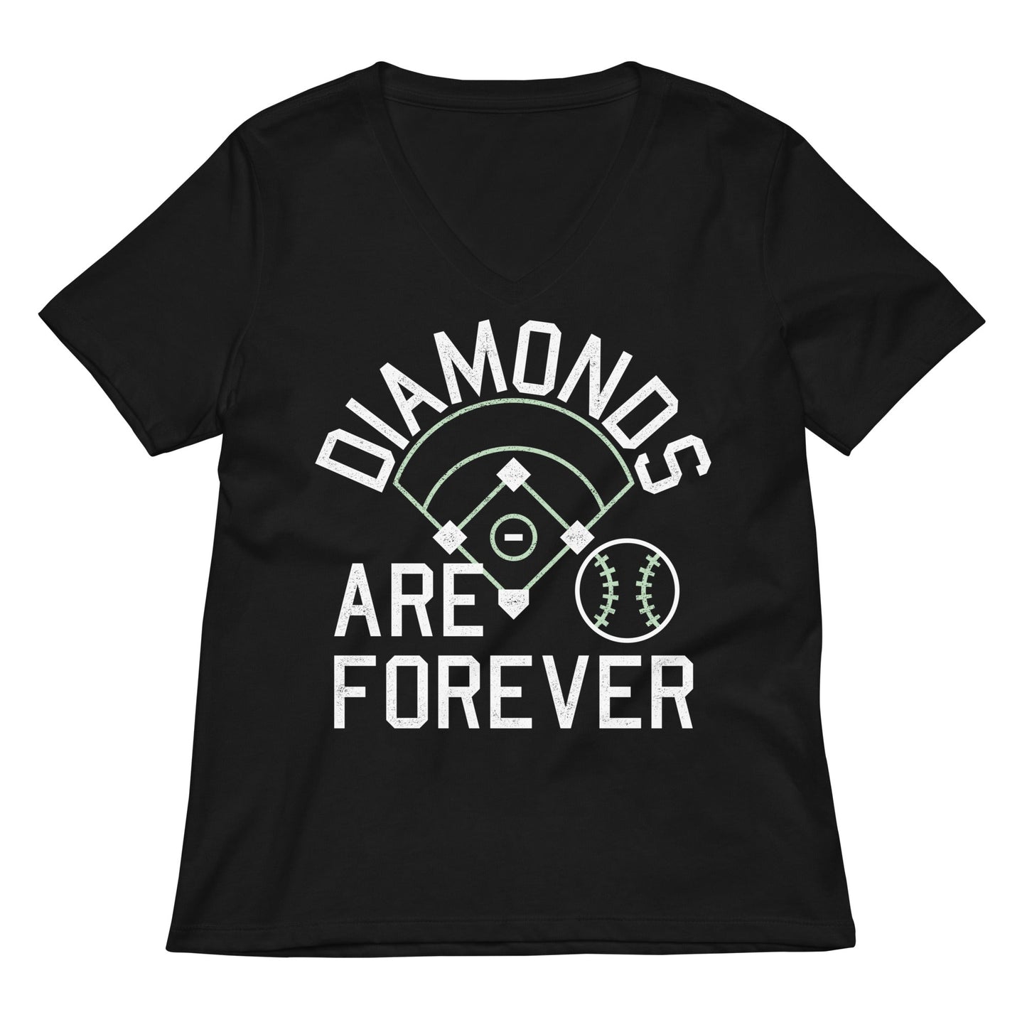 Diamonds Are Forever Women's V-Neck Tee