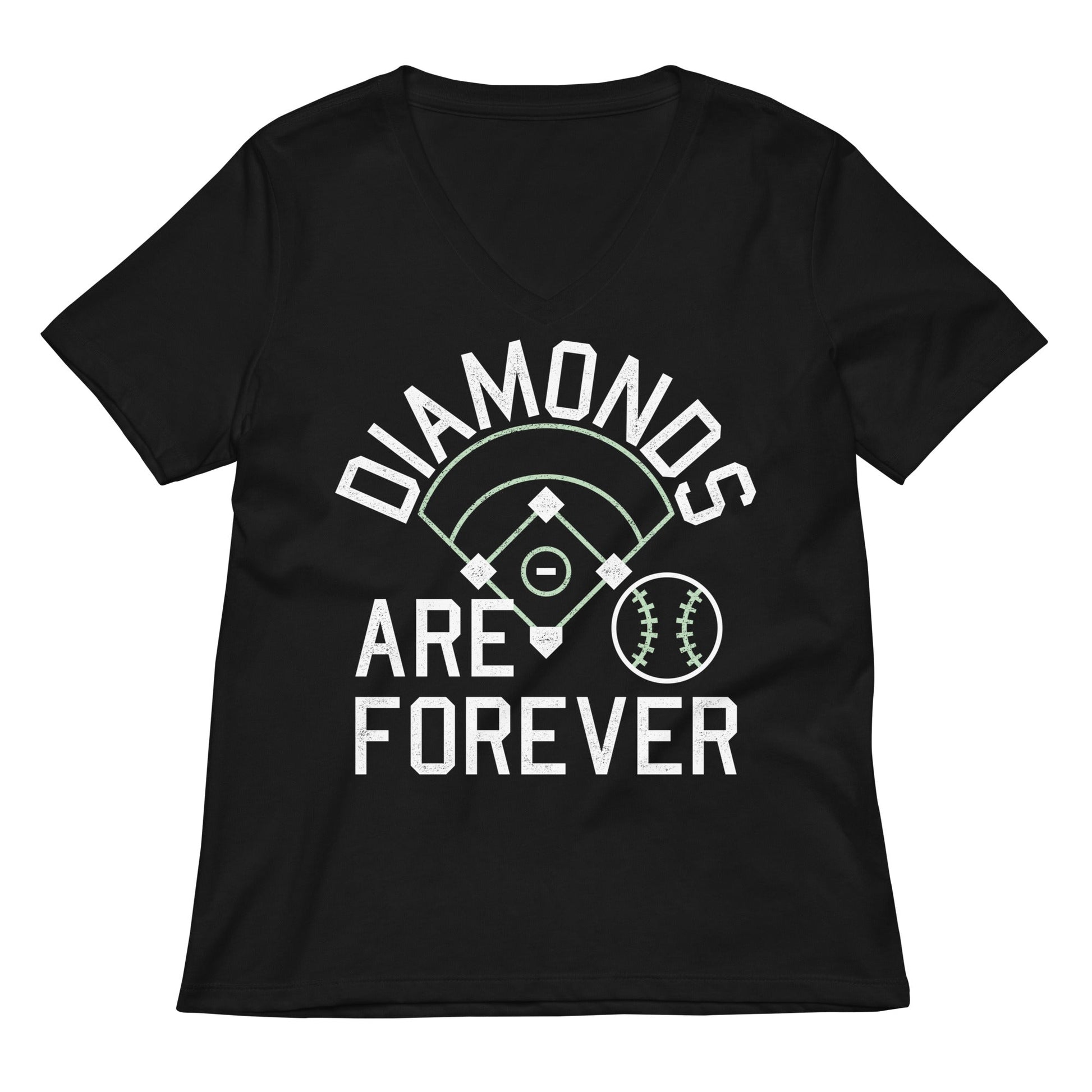 Diamonds Are Forever Women's V-Neck Tee